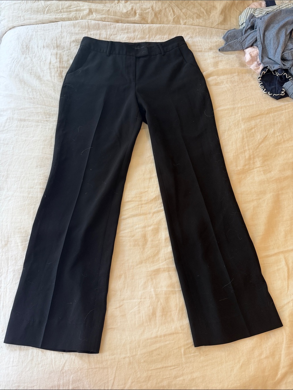 Anne Klein Black Boot-Cut Dress Pants